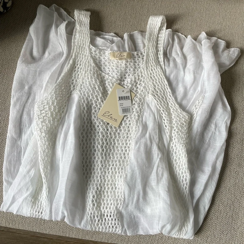 Elan Crochet Inset Cover-Up Dress - Picture 4 of 9